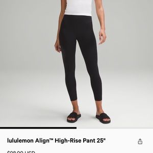 Lululemon ALIGN 25” HIGH RISE legging